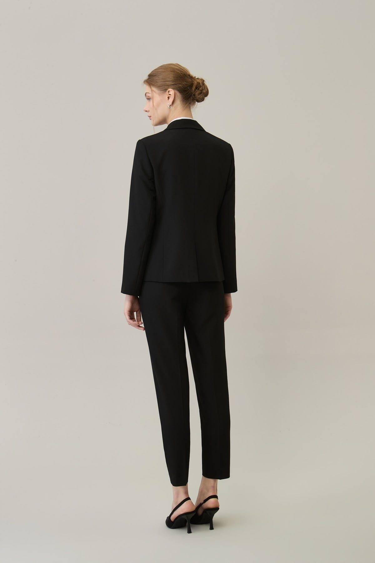 Poly Crepe Easy Fit Suit Blazer