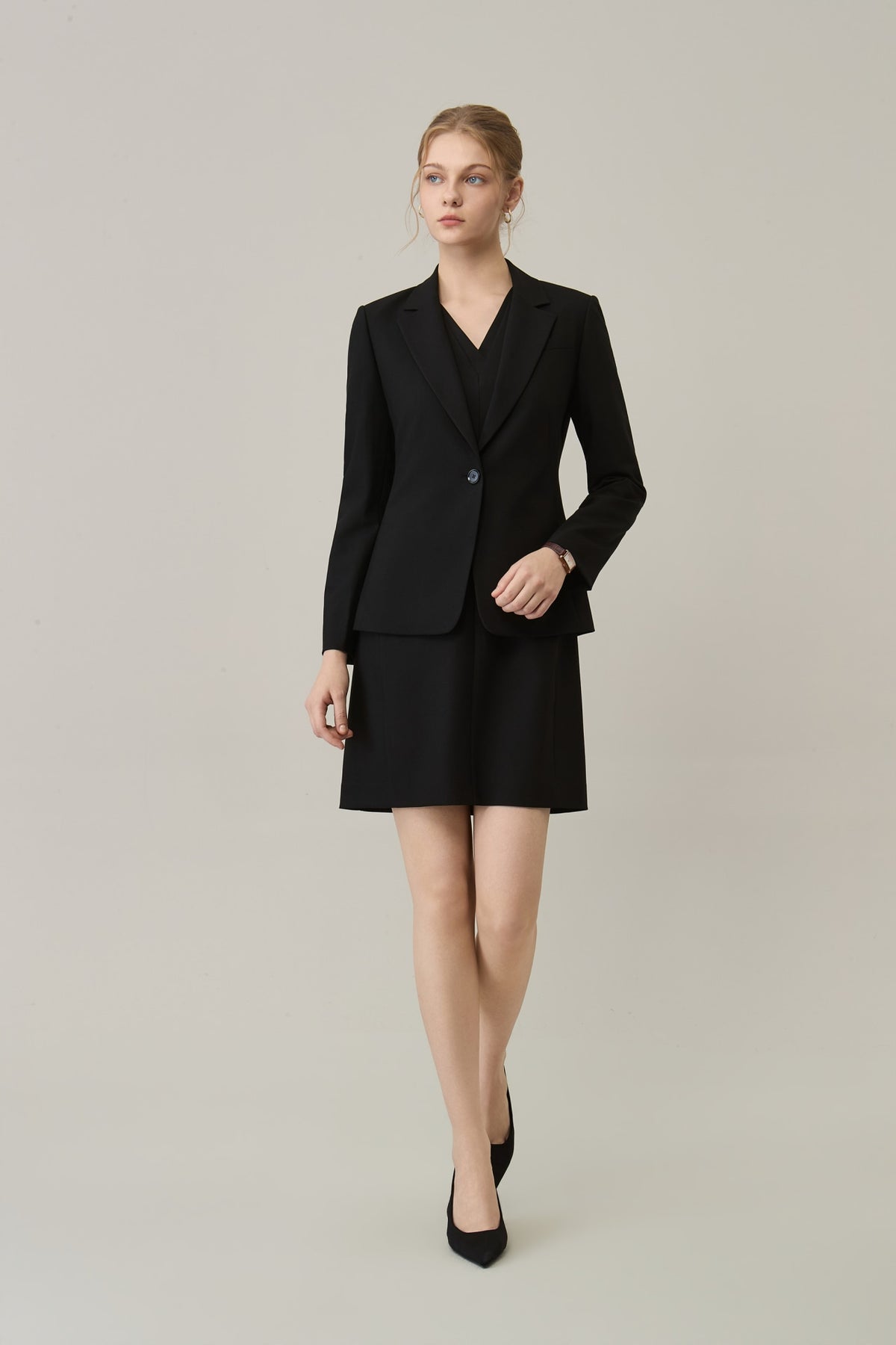 Poly Rayon Twill Slim Fit Suit Blazer