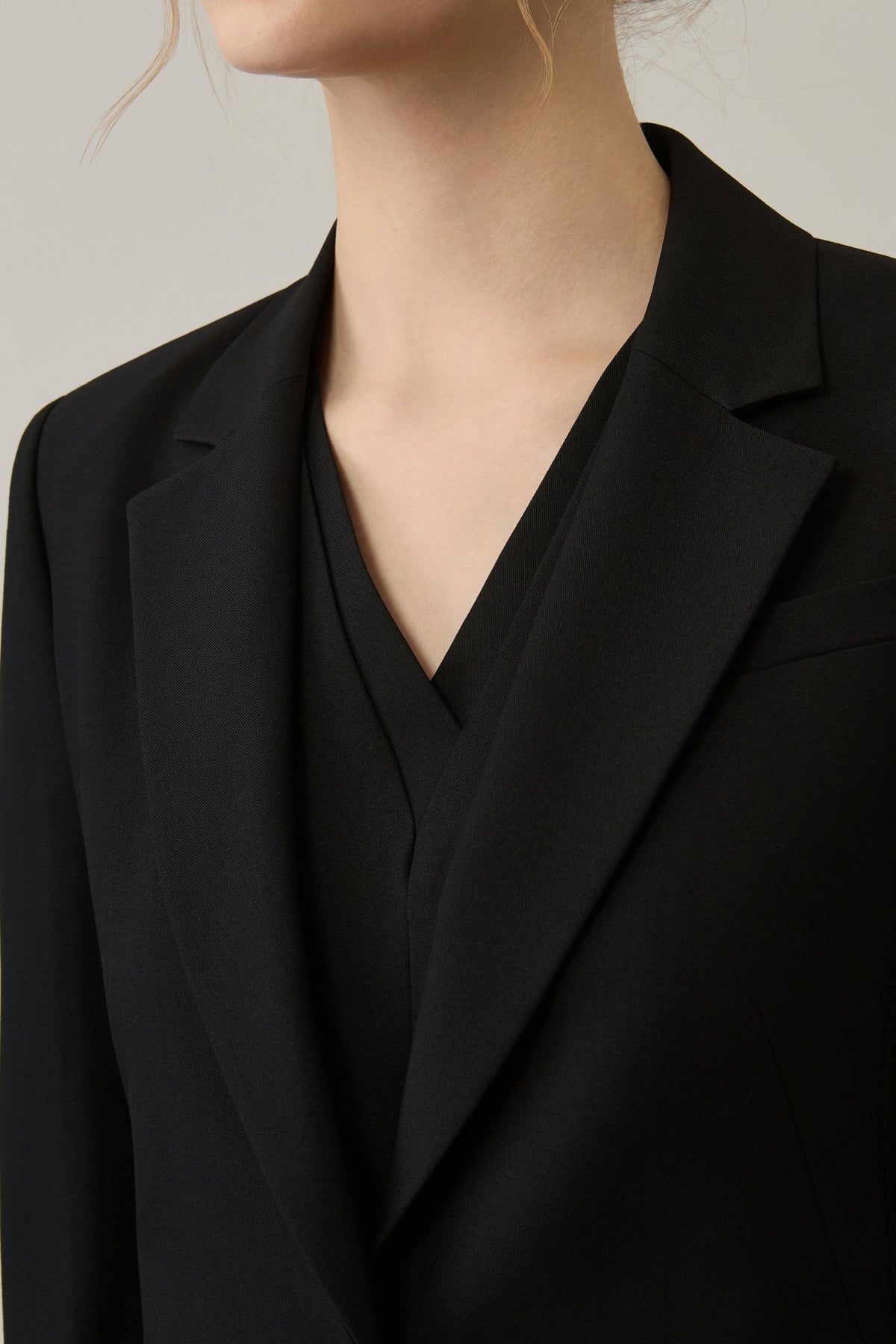 Poly Rayon Twill Slim Fit Suit Blazer
