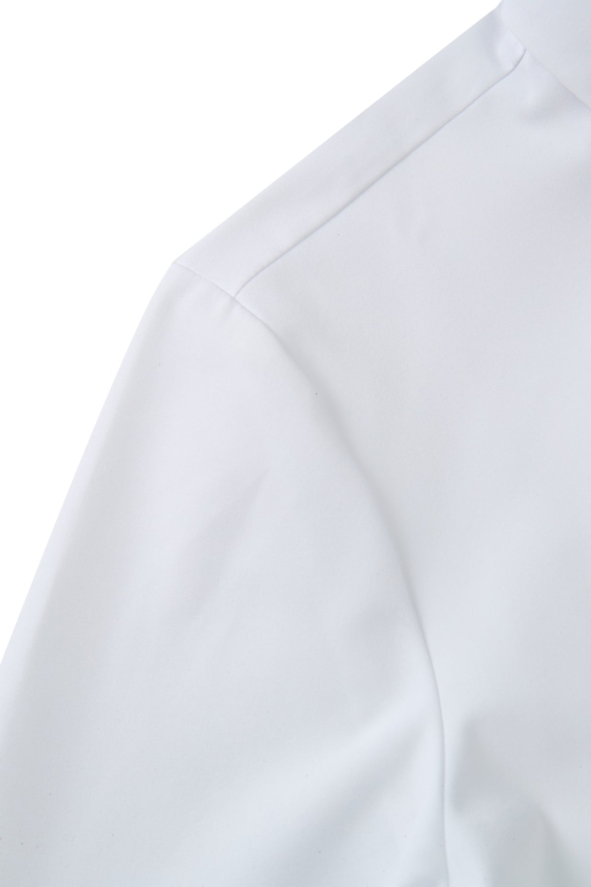 Non-Iron Dry Stretch Poplin Slim Fit Long Sleeve Shirt with Detachable Bow Tie