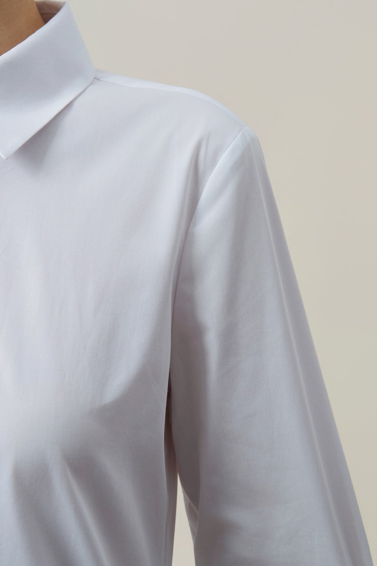 Non-Iron Cotton Blend Popln Comfort Fit Long Sleeve Shirt