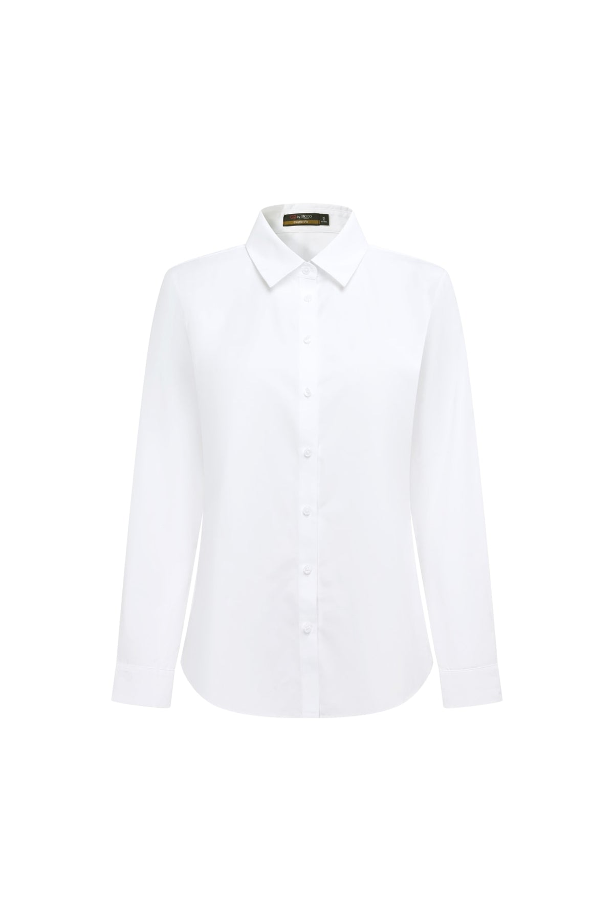 Non-Iron Cotton Blend Popln Comfort Fit Long Sleeve Shirt