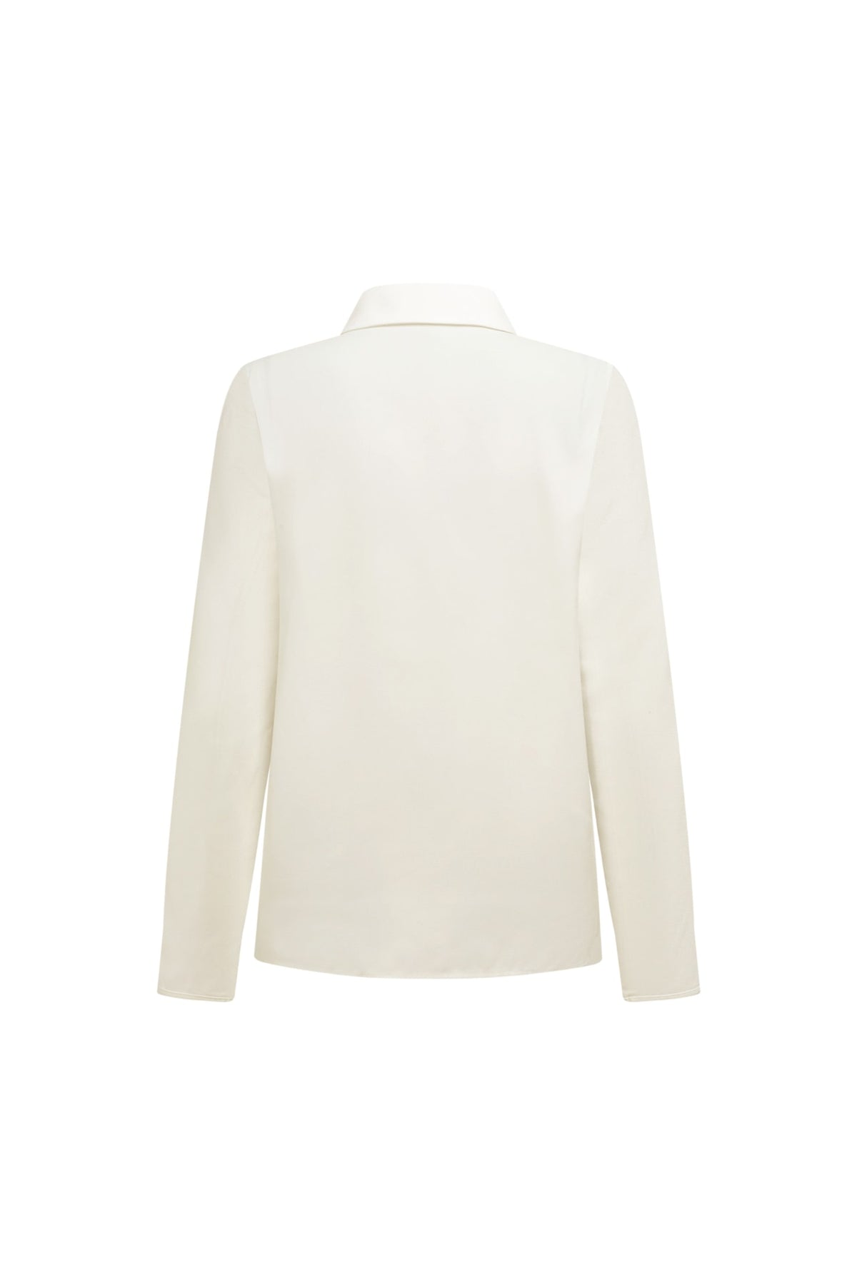 Poly Cerepe Shirt Collar Regular Fit Blouse