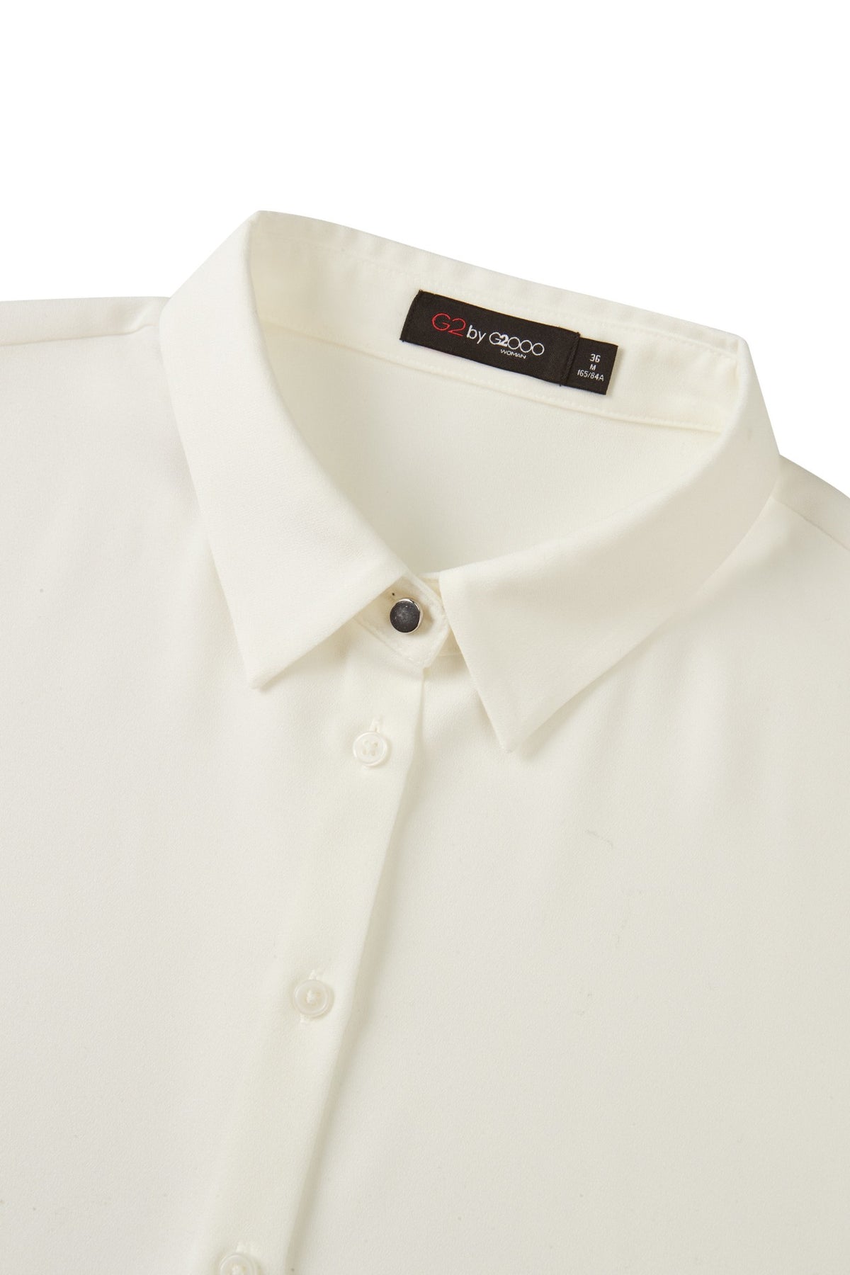 Poly Cerepe Shirt Collar Regular Fit Blouse