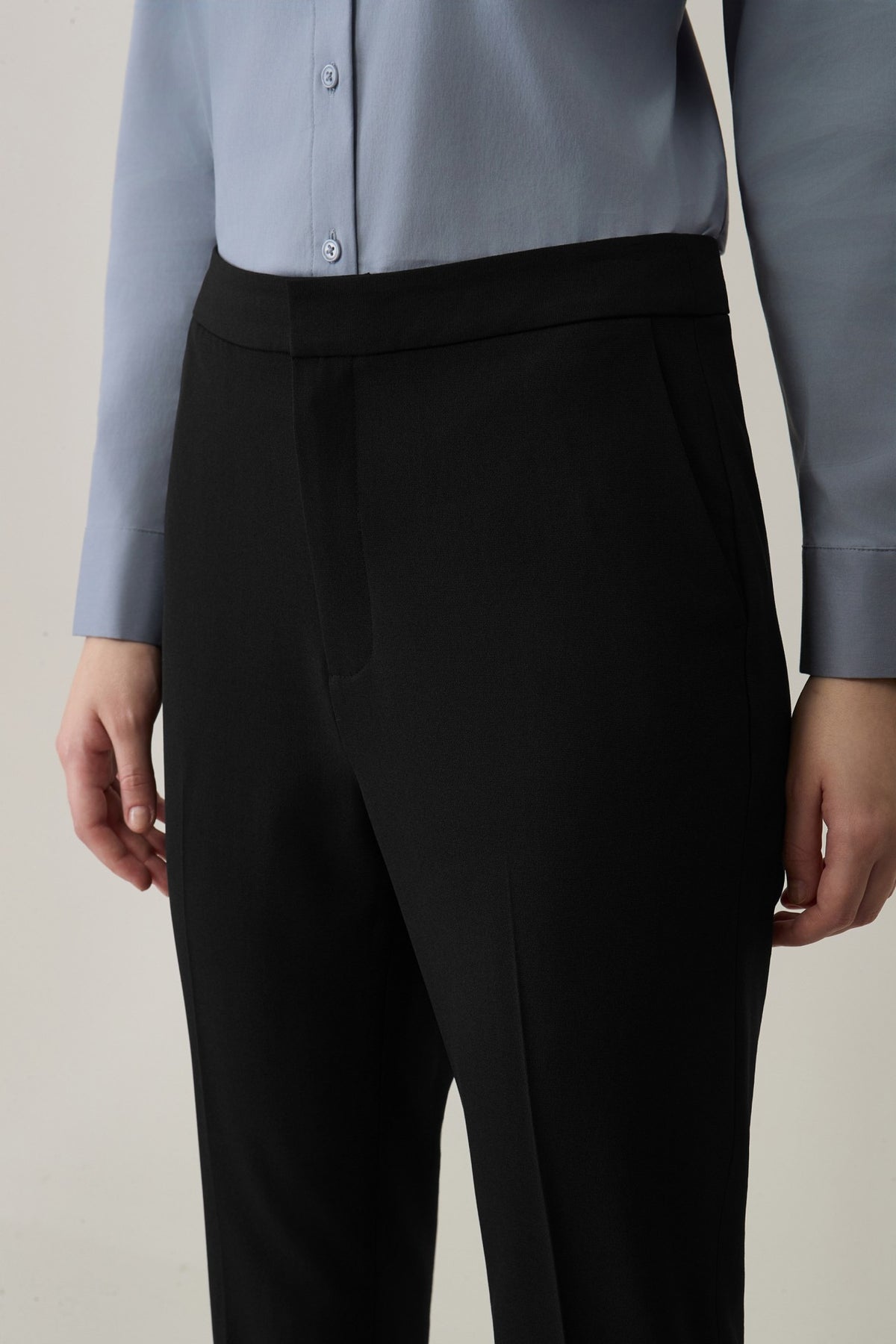 G2000 - Pants - Poly Crepe Straight Leg Regular Fit Suit Pants