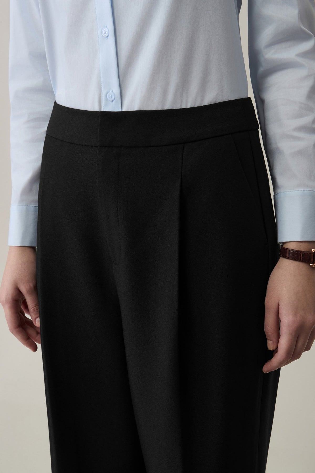 G2000 - Pants - Ploy Rayon Twill Straight Leg Relaxed FIt Suit Pants