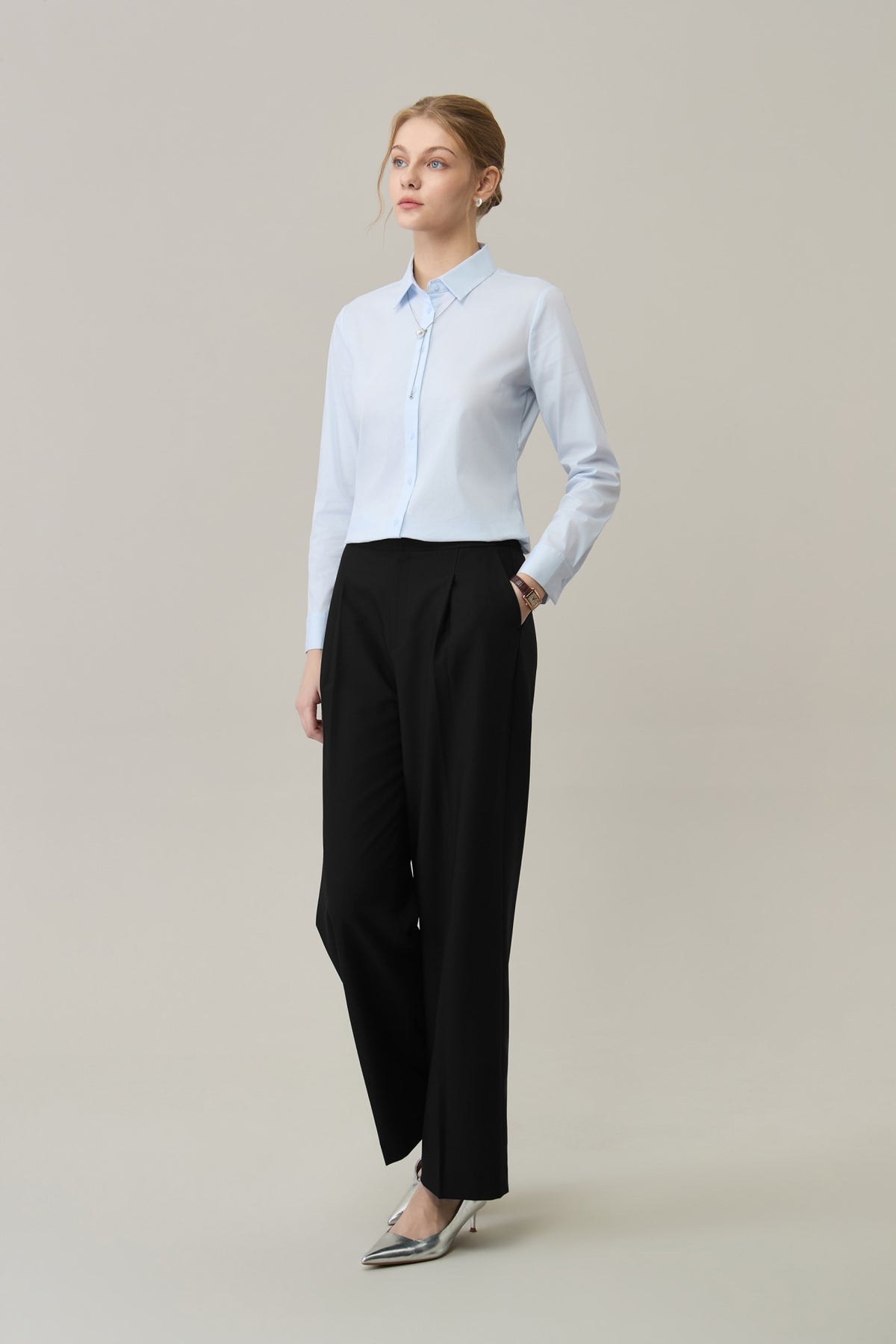 G2000 - Pants - Ploy Rayon Twill Straight Leg Relaxed FIt Suit Pants