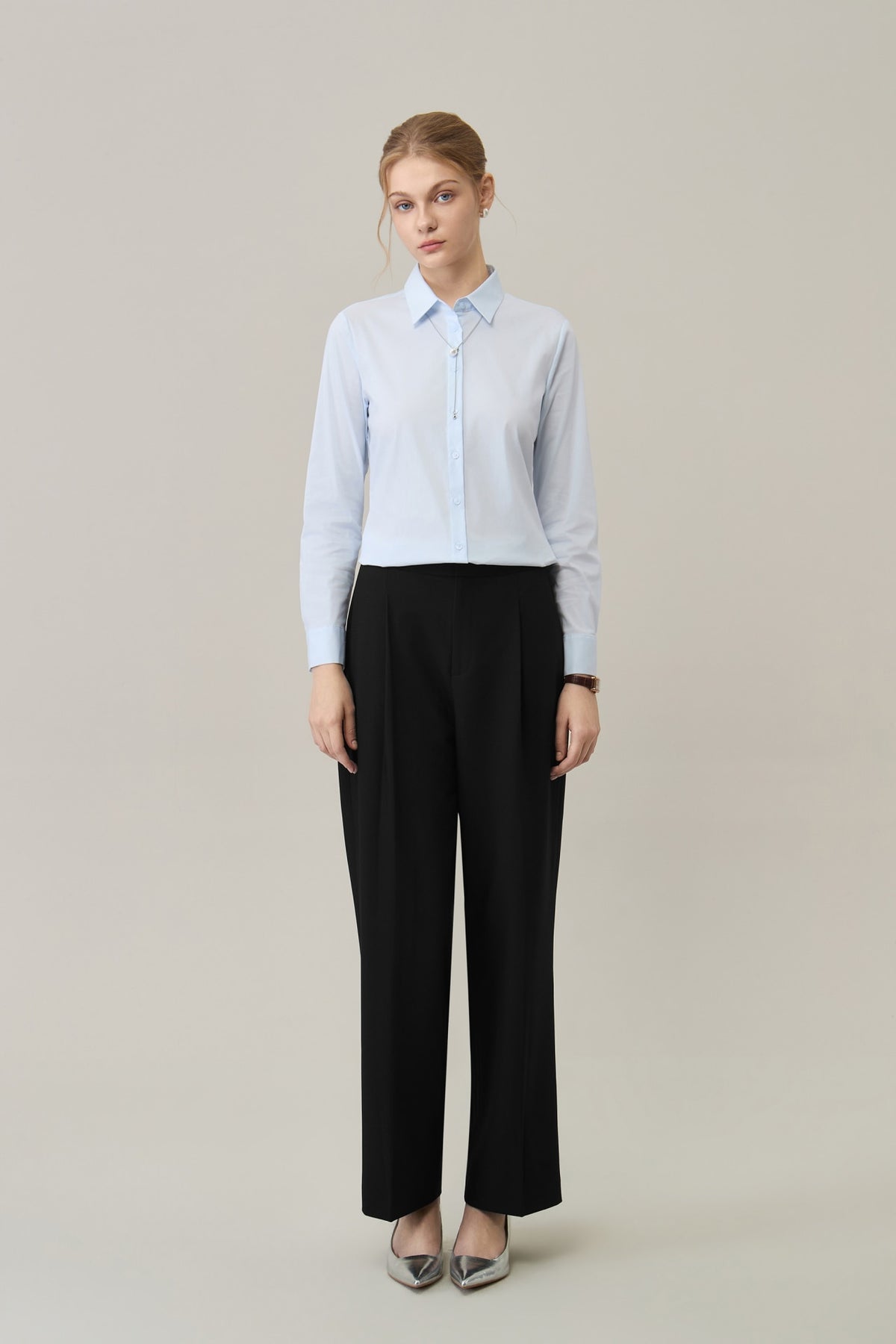 G2000 - Pants - Ploy Rayon Twill Straight Leg Relaxed FIt Suit Pants