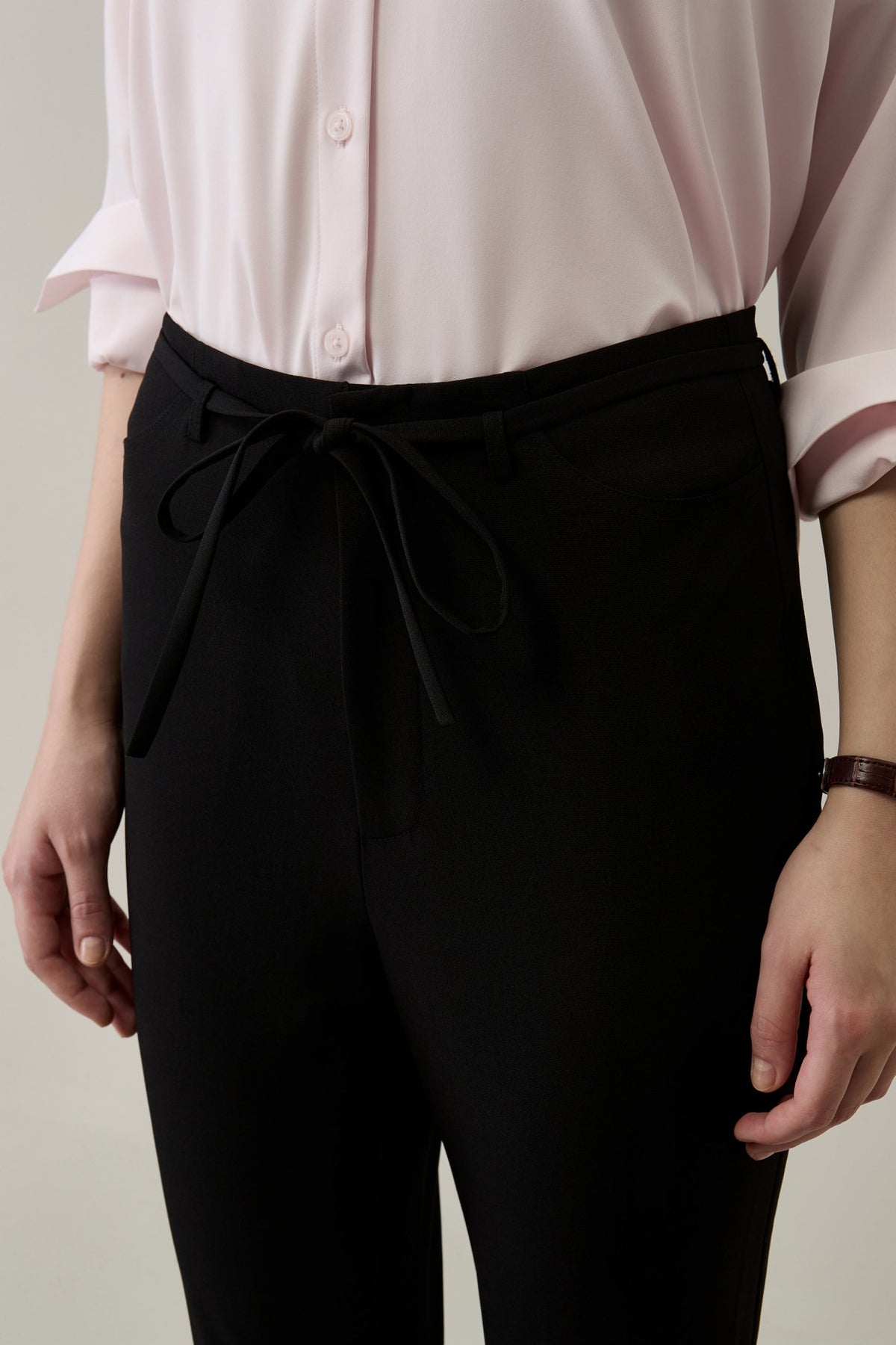 G2000 - Pants - Slim Boot Regular Waist Casual Pants with Belt