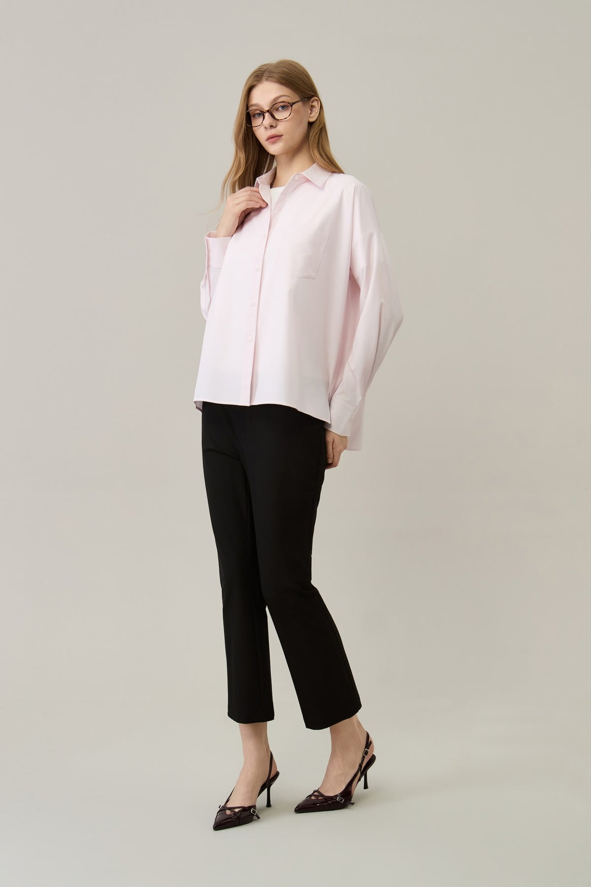 G2000 - Pants - Slim Boot Regular Waist Casual Pants with Belt