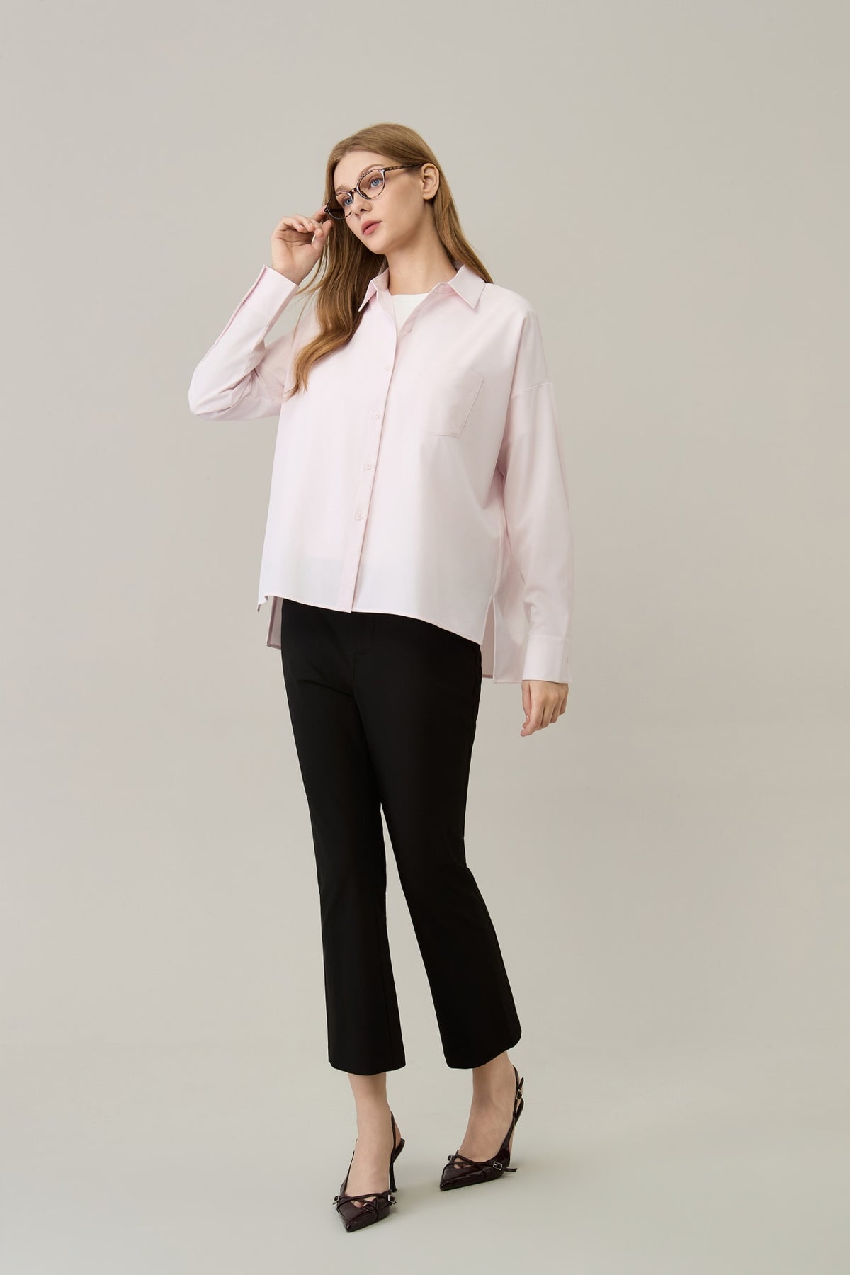 G2000 - Pants - Slim Boot Regular Waist Casual Pants with Belt