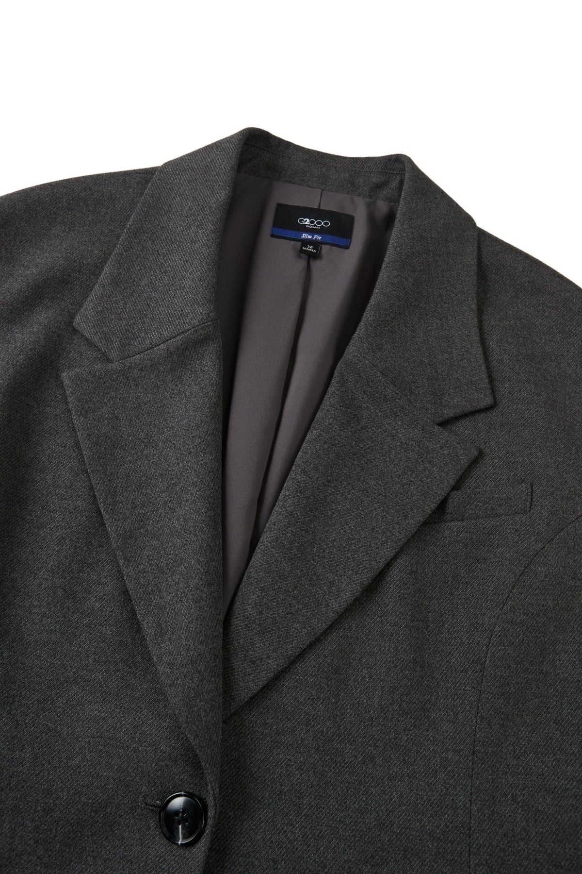Belted Sleeveless Twill Relax Fit Suit Blazer