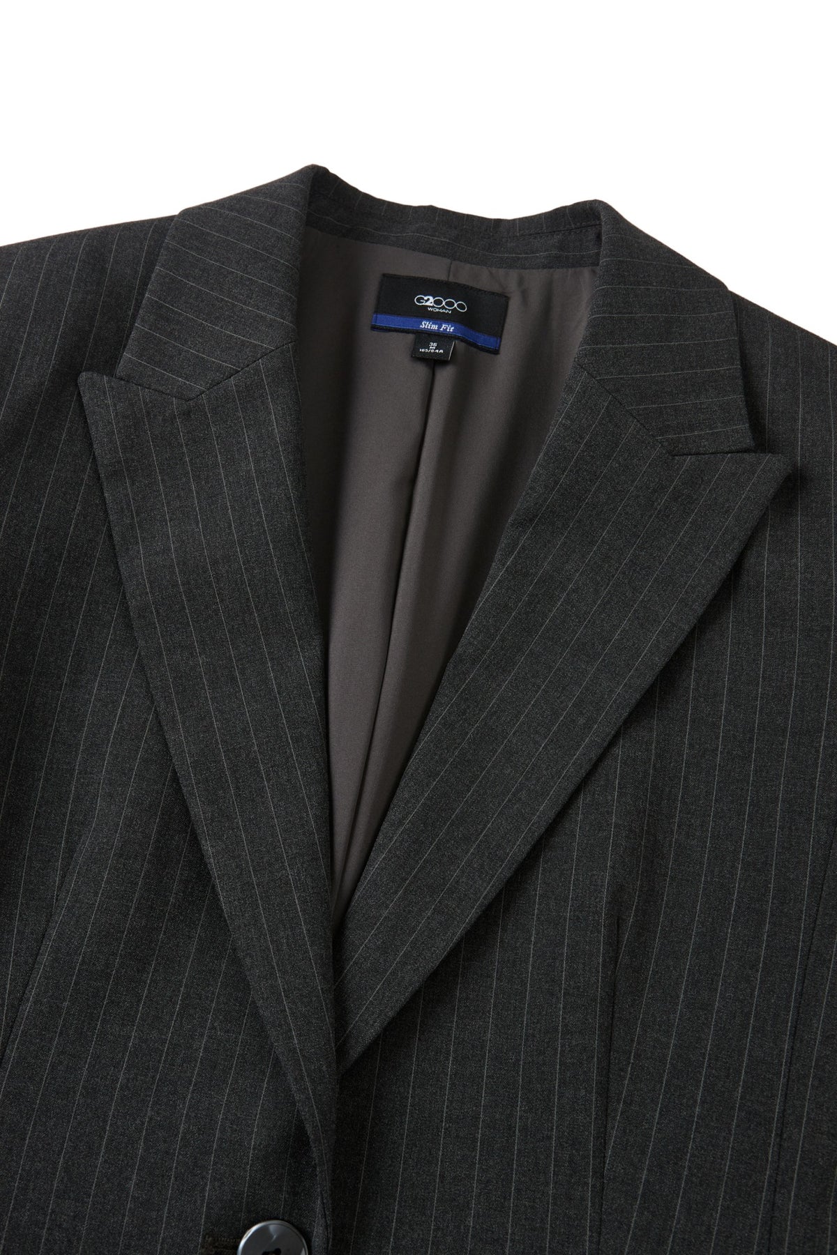 G2000 - Suits - Button-Front Stripe Slim Fit Suit Blazer