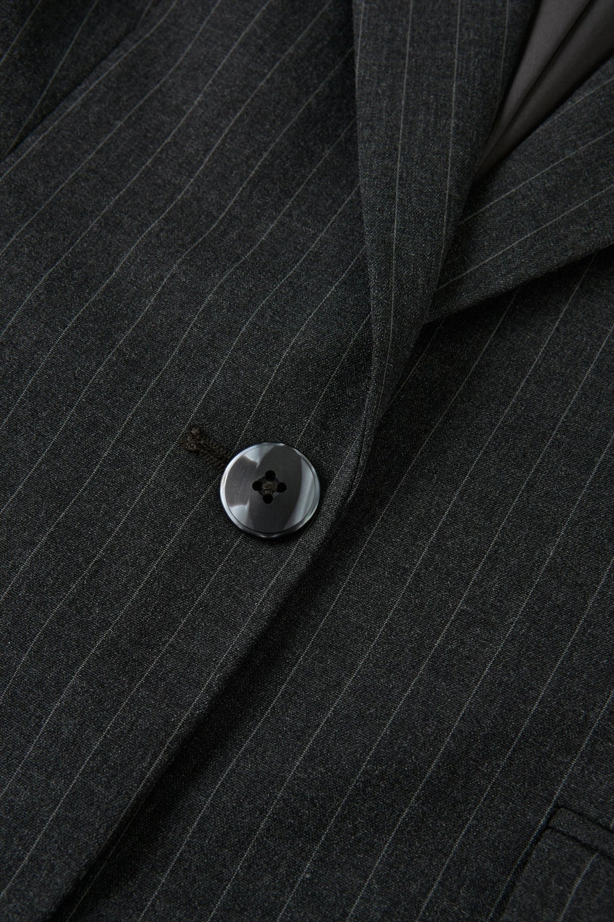 G2000 - Suits - Button-Front Stripe Slim Fit Suit Blazer