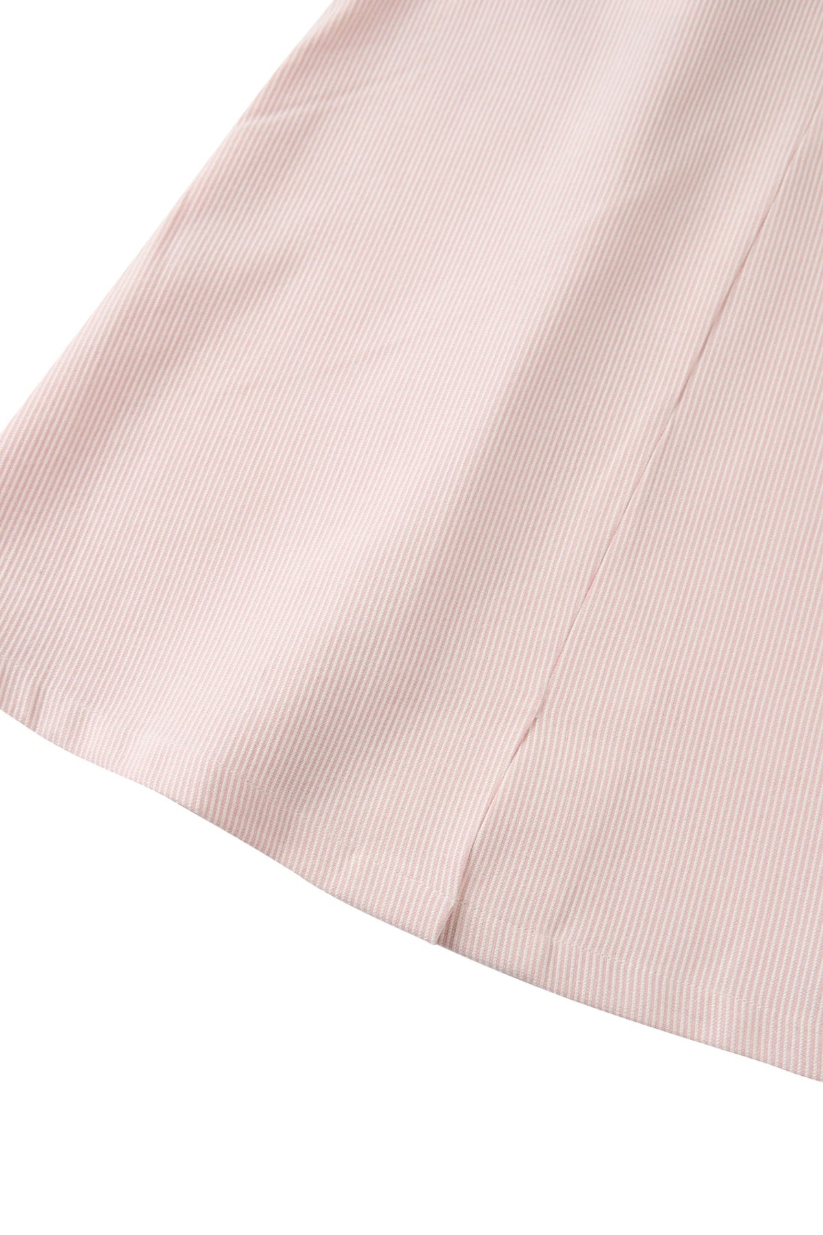 Stripe Belted Fit & Flare Midi Dress
