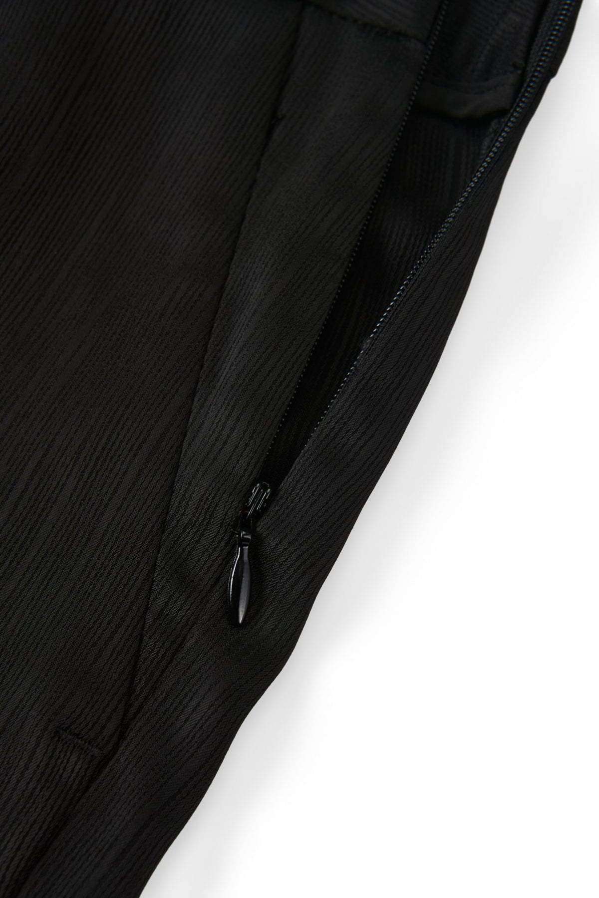 Poly Jacquard Cigarette Suit Pants
