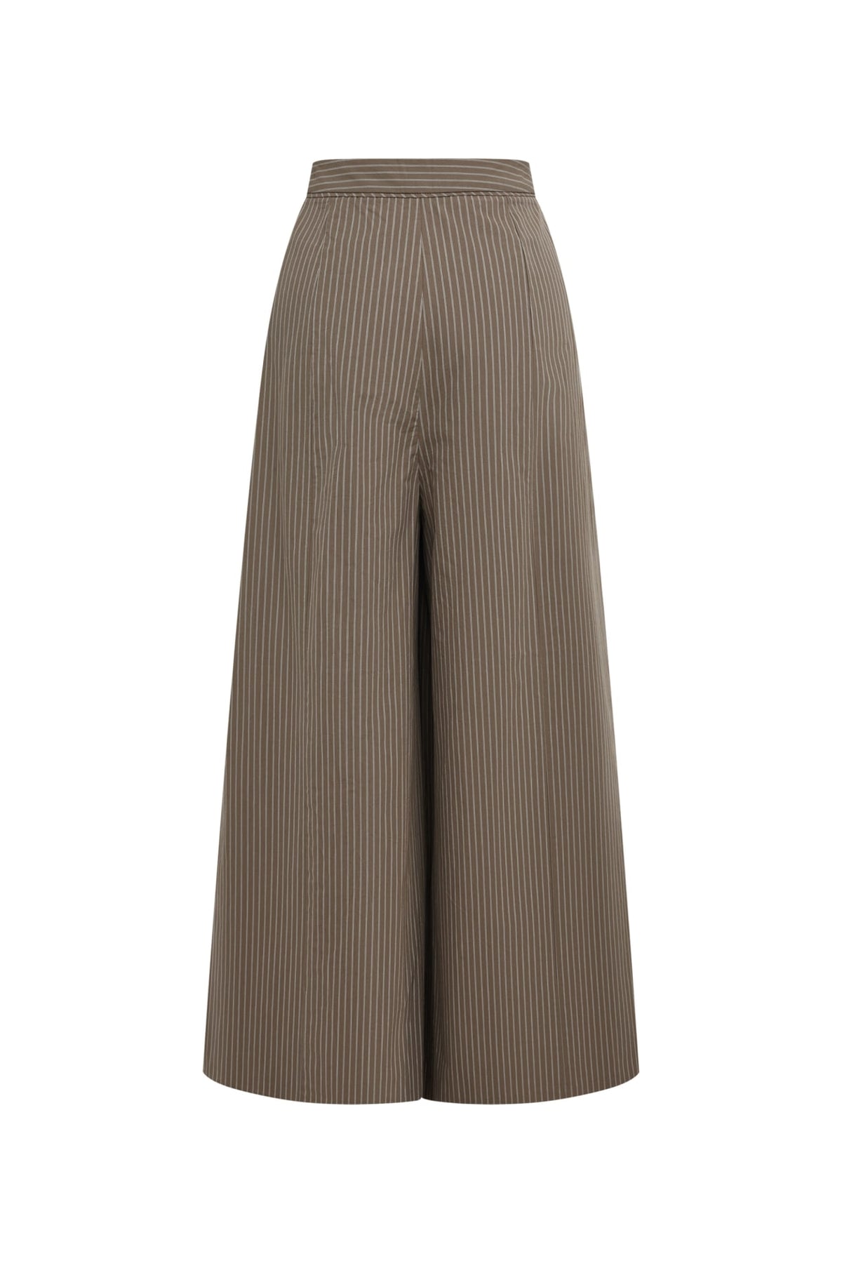 G2000 - Pants - Pure Cotton Stripe Palazzo Wide-Leg Casual Pants
