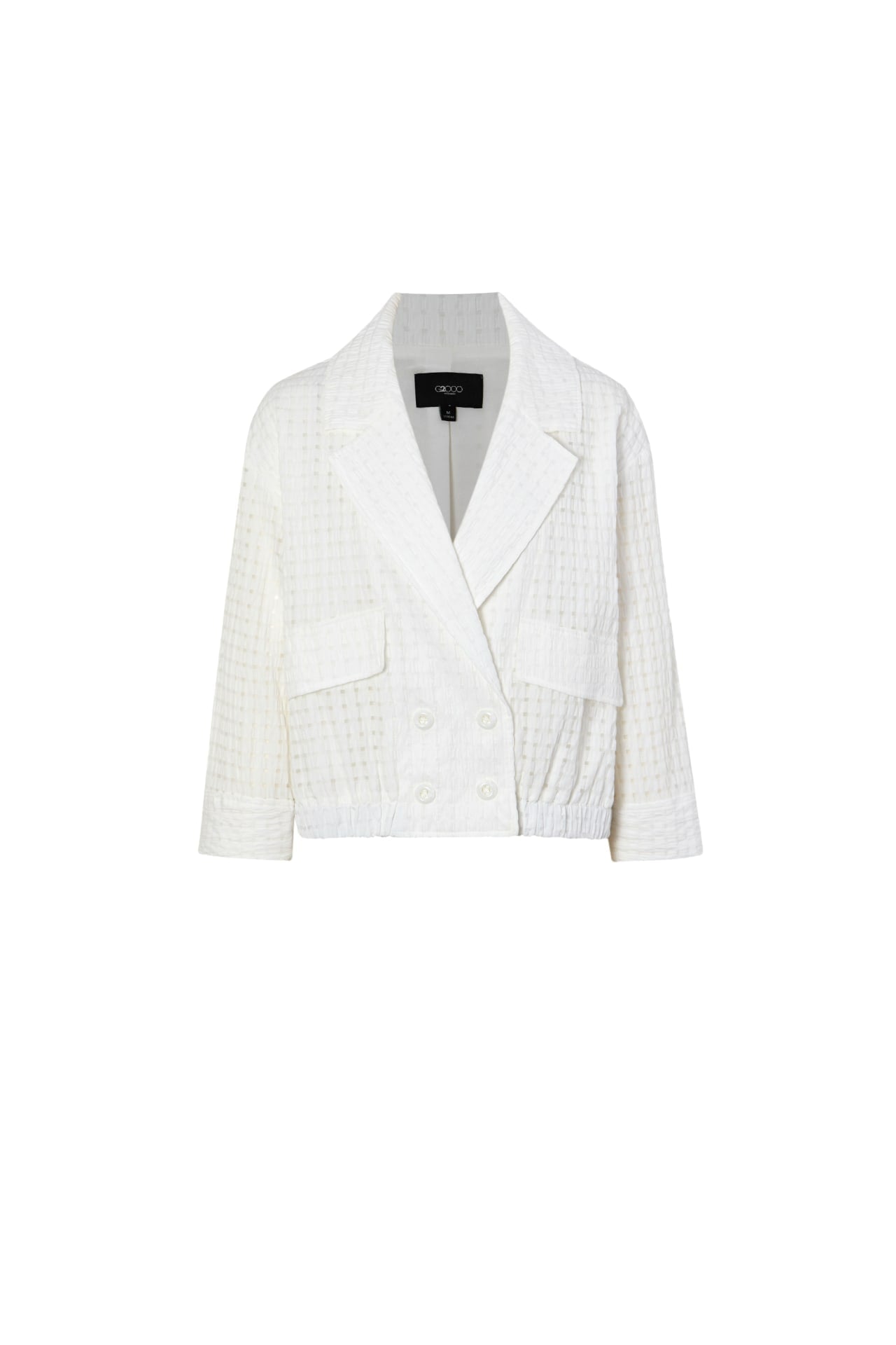 White deals cropped jacket